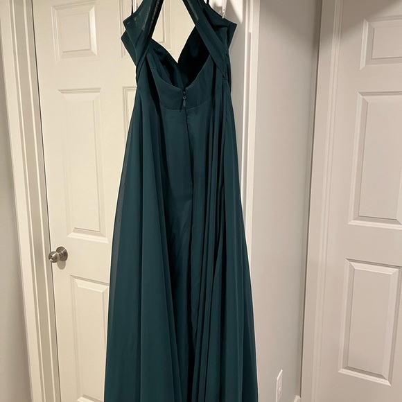 Azazie Avelina in color Pine - Picture 2 of 6